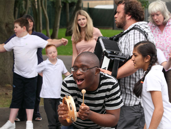 black boy in playground