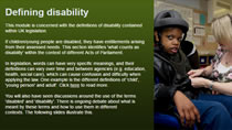 Defining disability and SEN