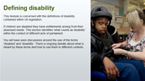 Defining disability