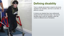 Defining disability