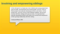 Siblings - how can schools help?