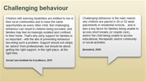 Home-school liaison - behaviour support