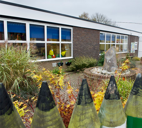 Part of a school's sensory garden