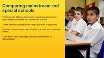 Mainstream and special schools