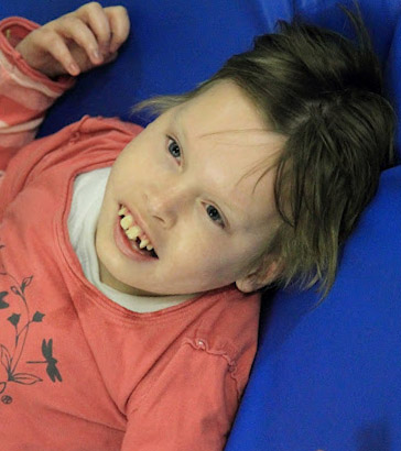 Girl on trampoline