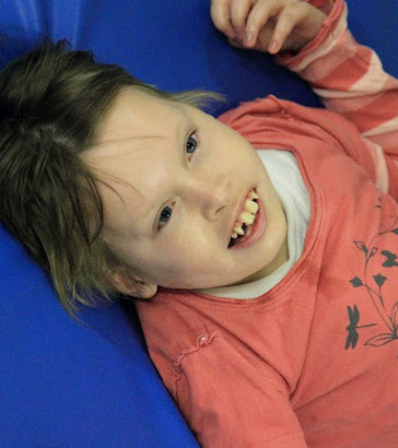 Girl on a trampoline