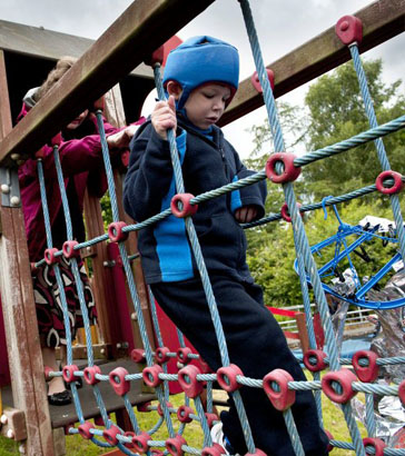 Children arriving at school