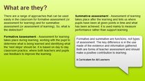 Formative and summative assessment