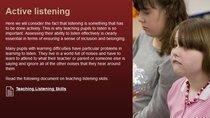 Assessing listening skills