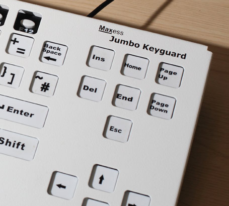 a picture of a white keyguard
