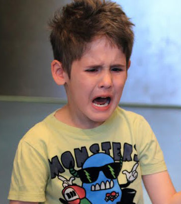 Little boy crying