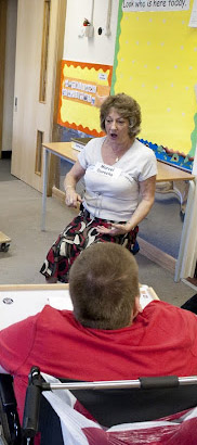 Teacher in front of class