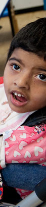 A boy being fed with a feeding
                  tube