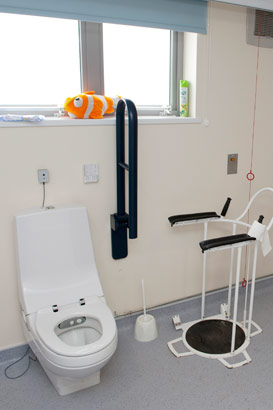 Specialist toilet and washbasin facilities