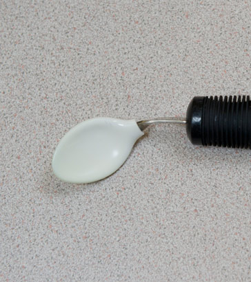 A specially adapted spoon