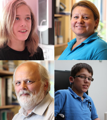 A collage of four possible research
                  participants