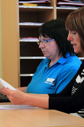 Two teachers discussing