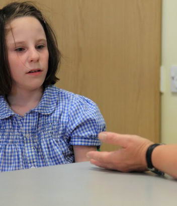 The teacher indicates to Ellie-Mae that there are no objects left